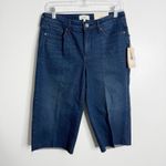 NYDJ NWT Kristie 80's Bermuda Jean Shorts Inspire Wash Raw Hem Size 6 Photo 1