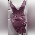 Lucy in the Sky Pink Ruched Bodycon Mini Dress Medium Photo 4