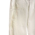 Free People White Paint Splatter Wide Leg Pants Sz 6 Photo 3