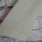 Bella Dahl  CREAM OPEN KNIT BELL SLEEVE TURTLENECK SWEATER KID MOHAIR WOOL MEDIUM Photo 4