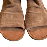 Vince Thalia Suede Peep Toe Slouchy Sandals Tan Photo 9