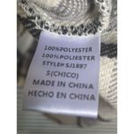 Hudson Gray Plaid Fringe Sleeve Shacket/ Jacket Cream. Black Size S Western Photo 3