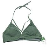 Fashion Classic Collection Bikini Top Triangle Halter Removable Cups Green M Size M Photo 0