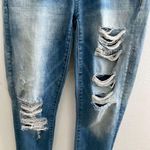 American Eagle  Distressed Super Stretch Skinny Jeggings jeans 4 Blue med Wash Photo 3