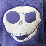 Disney Nightmare Before Christmas Fleece Long Sleeve Plush Pajama Top Purple M Photo 8