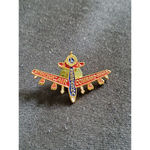 VTG Nebraska Strategic Air Command Omaha Plane Lions Club Pin 38 Red Blue Photo 1