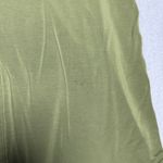 Lululemon Womens Open Up Tie Back Tee Size 6 Green Olive Modal Athleisure Gym Photo 3