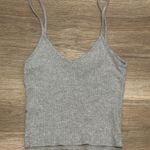 Brandy Melville  Gray Ribbed Cami Tank Top Photo 0
