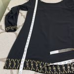 SYLK Black long sheer sleeve 3 straps open back mini dress Photo 4