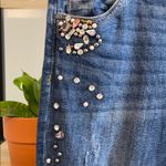 Kut From The Kloth Kut Mid-Rise Catherine Rhinestone Distressed Straight Leg Jeans, 2 Photo 3