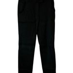 Stella McCartney Black Linen Straight Leg Trousers Size 36 Photo 0