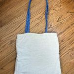 Boho Quilted And Stitched Canvas Art Deco Tote Bag Blue Photo 11