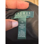 Ralph Lauren Lauren  One Shoulder Little Black Dress Semi Formal SIZE 16 Photo 2