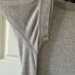 DKNY sz M Womens Gray 100% Cotton Long Short Sleeve Maxi Shirt Dress Casual Cozy Photo 6