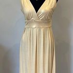 Eyeshadow Elegant Creamy gold Sleeveless sexy Dress Photo 0