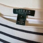 Ralph Lauren Lauren Dress Striped Knit Sweater Gray White Size Medium Photo 3