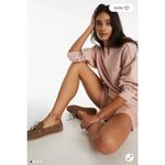 Free People NEW We The Free Wallace Pullover Crewneck Sweatshirt Pink Medium Photo 1