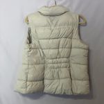 GAP Winter White Puffer Quilted Vest Womens M Winter Jacket Warm Ski Snowboard Size M Photo 7