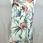fab'rik Mint green and pink mock neck tropical print mini dress size small Photo 0