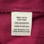 Komarov Flutter Sleeve Chiffon Charmeuse Midi Dress Cranberry Medium M Photo 6