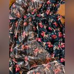 Xhilaration  Floral Shoulder Off Dress, Size M Open , Tie One Button Summer Beach Photo 11