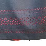 Urban Works women's BLACK maxi skirt Size 12 w/ Red lining/cutout Photo 4