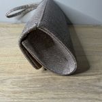 Gunne Sax Vintage  Jessica McClintock Silver Glitter Purse Rhinestone Bow Clutch Photo 5