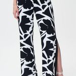 Joseph Ribkoff Womens Black & White Floral Print Slit Wide-Leg Pants 16 Photo 11
