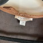 Topshop Metallic Puff Sleeve Mini Wrap Dress In Copper Size 8 Photo 3