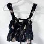 Urban outfitters UO Libby Lace Up Floral Print Crop Top  Photo 6