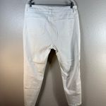 Melissa McCarthy White Floral Embroidered Jeans SZ:14W Photo 2