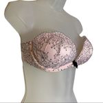 Victoria's Secret  Vintage 1990s Very Sexy Strapless Bra Pink Lace Underwire 32D Photo 1