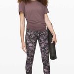 Lululemon Align Pant II 25 Floral Illusion Ice Grey Multi Leggings Size 6 Photo 0