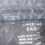 American Eagle  Mom Jeans Womens 4 Curvy Black High Rise Stretch Minimalist Photo 8