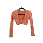 House Of CB  London‎ Bertille Peach ZigZag Bandage Top Cropped Size XS Photo 2