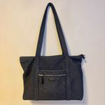 Vera Bradley  Iconic Denim Quilted Tote Bag Multiple Compartments Navy Dark Blue Photo 1