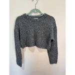 Reformation Lotto Wool Sweater Heathered Gray Sz M Cropped Photo 1