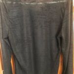 BKE  Sheer Black Long Sleeve 3D embellishment sleeve Size XL Photo 3