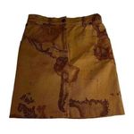 Alviero martini skirt vintage map design 1 classie collection EU 48 Brown Size L Photo 0