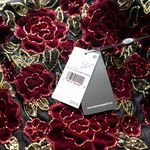 Adrianna Papell  - Rose Beaded Velvet Tulle Fit & Flare Dress Photo 10