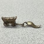 Vintage Sterling Silver Covered Wagon Death Valley Souvenir Charm Pendant Photo 0