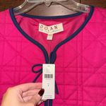 Anthropologie NWT $138 x DOLAN Pink Bow-Front Linen Quilted Lady Jacket S Photo 4
