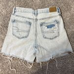 American Eagle  Outfitters Faded Blue Ripped Jean Shorts Photo 2