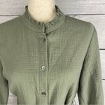 Soft Surroundings  Big Sur gauze cotton dress in olive green Photo 3