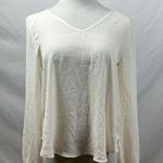 Lush Clothing Lush long sleeved v neck blouse size small hi low Photo 0