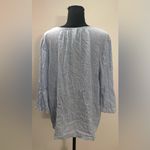 Old Navy - Light Blue and White Striped Blouse Size L Photo 3
