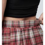 Halara Brand New  Women's Size Large Plaid Red White Black Skirt High Waisted Photo 4