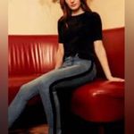 Ecru #513 THE LOS FELIZ Velvet Stripe Jeans Photo 1