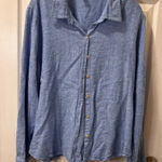Orvis  Classic Collection Chambray‎ Button-Down Shirt Light Blue XL Photo 0
