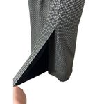 Liz Claiborne Studio Black Gold Houndstooth Pleated Vintage Midi Skirt Size 14 Photo 6